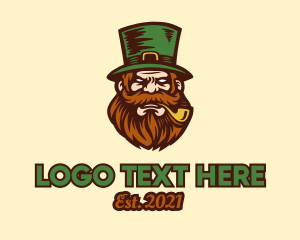 Leprechaun - Angry St. Patrick Costume logo design