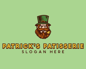 Angry Leprechaun Costume logo design