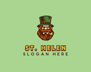 Angry Leprechaun Costume logo design