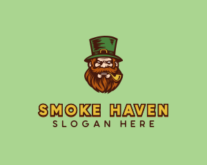 Angry Leprechaun Costume logo design