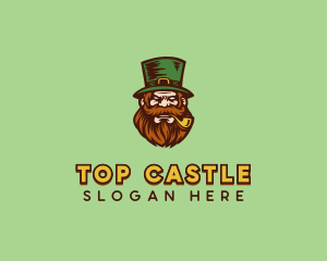 Angry Leprechaun Costume logo design