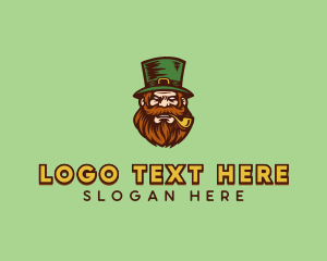 Ireland - Angry Leprechaun Costume logo design