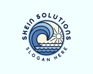 Ocean Coastal Waves Logo