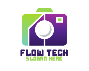 Geometric Tech Camera  logo design