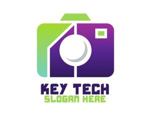 Geometric Tech Camera  logo design