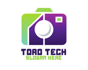 Geometric Tech Camera  logo design