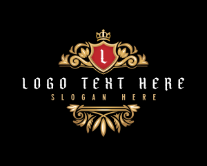 Sophisticated - Elegant Shield Crown logo design