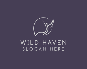 Wild Elephant Safari logo design