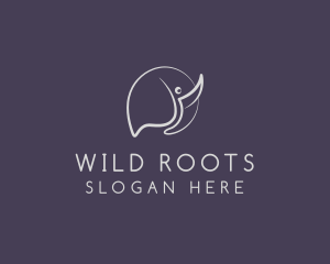 Wild Elephant Safari logo design