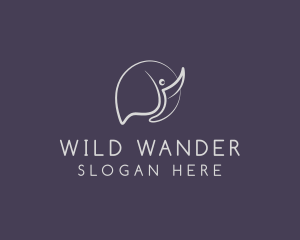 Wild Elephant Safari logo design