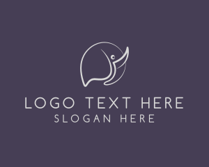 Veterinarian - Wild Elephant Safari logo design