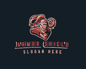 Spartan Armor Warrior logo design