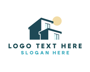 Residential - Contemporary House Building logo design