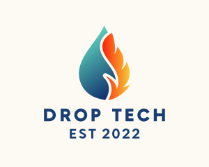 Drop - Hydroelectric Water Energy Drop logo design