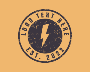 Record Label - Electric Lightning Bolt logo design