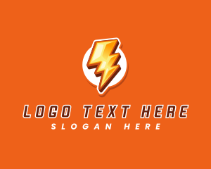 3d - Gaming Lightning Bolt logo design