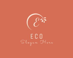 Flower Eco Leaf logo design