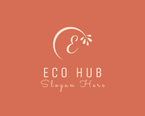 Flower Eco Leaf logo design