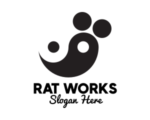 Yin Yang Mouse logo design