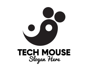 Yin Yang Mouse logo design