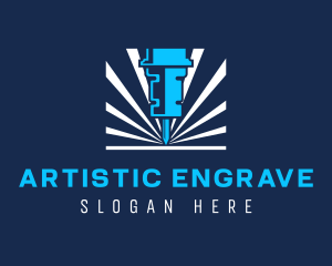 Engrave - Industrial Metal Cutter logo design