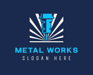Metal - Industrial Metal Cutter logo design