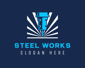 Industrial Metal Cutter logo design