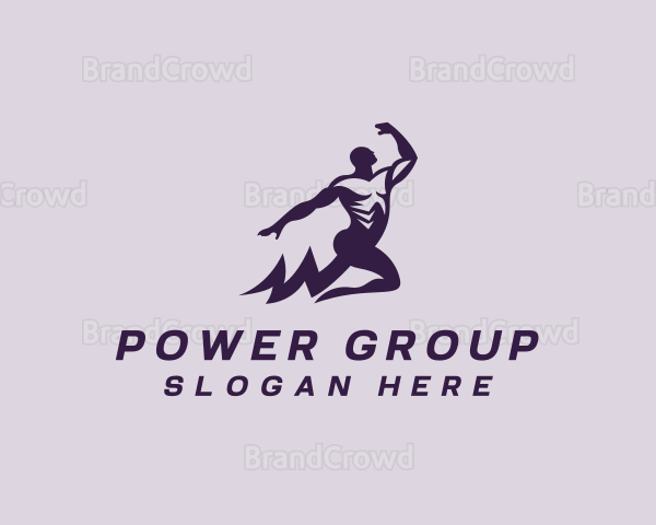 Lightning Power Man Logo