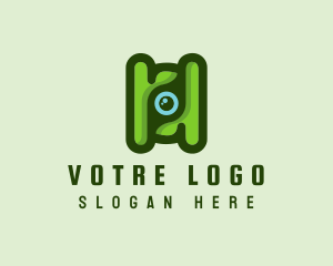 Sight - Optic Eye Leaf logo design