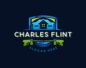 Power Wash Mansion Cleaning logo design