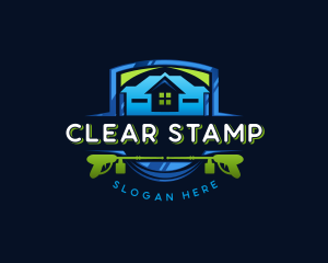 Power Wash Mansion Cleaning logo design