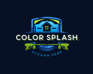 Power Wash Mansion Cleaning logo design