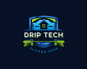 Power Wash Mansion Cleaning logo design