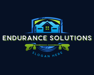 Power Wash Mansion Cleaning logo design