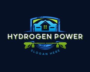 Power Wash Mansion Cleaning logo design