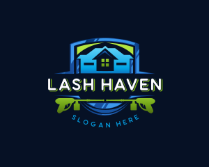 Power Wash Mansion Cleaning logo design