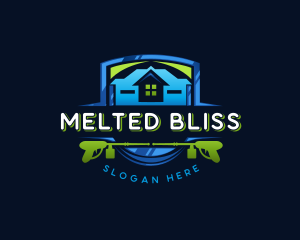 Power Wash Mansion Cleaning logo design