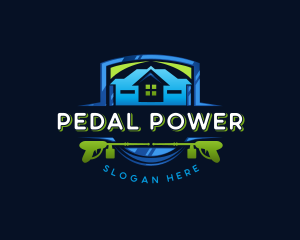 Power Wash Mansion Cleaning logo design