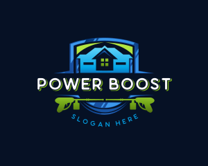 Power Wash Mansion Cleaning logo design