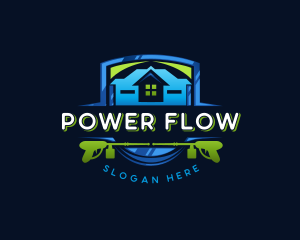 Power Wash Mansion Cleaning logo design