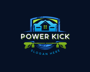 Power Wash Mansion Cleaning logo design