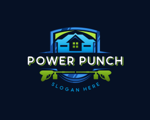 Power Wash Mansion Cleaning logo design