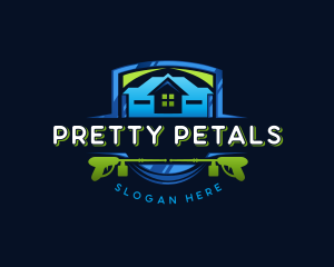 Power Wash Mansion Cleaning logo design