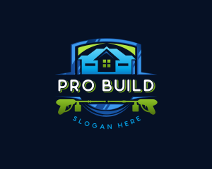 Power Wash Mansion Cleaning logo design