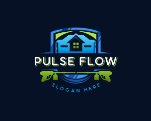 Power Wash Mansion Cleaning logo design