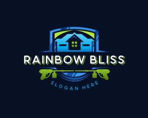 Power Wash Mansion Cleaning logo design