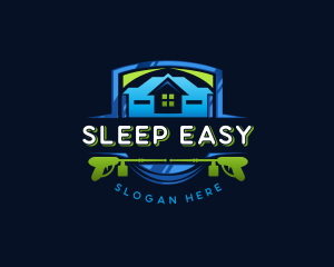 Power Wash Mansion Cleaning logo design