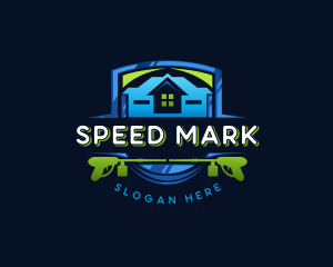 Power Wash Mansion Cleaning logo design