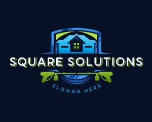 Power Wash Mansion Cleaning logo design