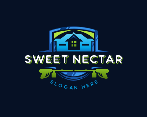 Power Wash Mansion Cleaning logo design